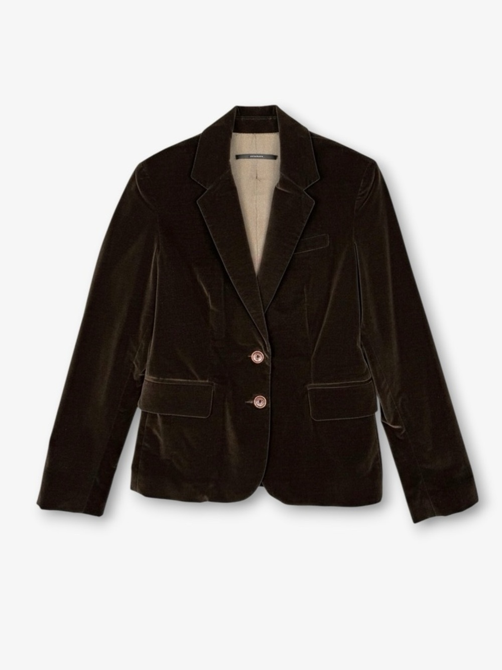 00s Akiabara Single Breasted Velvet Blazer Dark Brown S Dark Academia